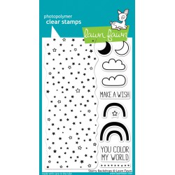 Lawn Fawn Starry Backdrops stamp set